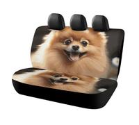 DWTJKMS Pomeranian Dog Car Seat Cover,Car Protector antiscivolo per sedile posteriore, durevole, antigraffio, misura universale, adatto per auto, camion e SUV