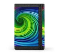 DWTJKMS Portafoglio a spirale arcobaleno minimalista da uomo sottile a tre ante portafogli alla moda moderno portafoglio antifurto per carte e contanti