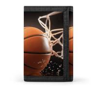 DWTJKMS Portafoglio da basket minimalista da uomo sottile a tre ante portafogli alla moda moderno portafoglio antifurto per carte e contanti