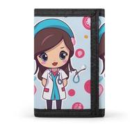 DWTJKMS Portafoglio da infermiera minimalista da uomo sottile a tre ante portafogli alla moda moderno portafoglio antifurto per carte e contanti