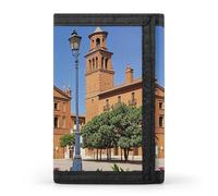 DWTJKMS Portafoglio minimalista da uomo con città spagnole, portafoglio sottile a tre pieghe, alla moda, portafoglio antifurto per carte e contanti