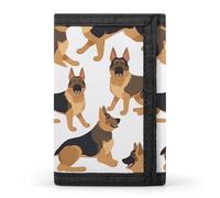 DWTJKMS Portafoglio minimalista da uomo con pastore tedesco, sottile e alla moda, portafoglio antifurto per carte e contanti