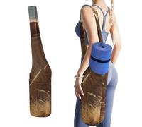 DWTJKMS Prairie Lion - Borsa per tappetino da yoga, in tela resistente, con tasca per bottiglia d'acqua e tasca inferiore bagnata, adatta alla maggior parte dei tappetini da yoga