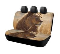 DWTJKMS Prairie Lion - Coprisedile per auto, antiscivolo, per sedile posteriore, durevole, antigraffio, misura universale, adatto per auto, camion e SUV