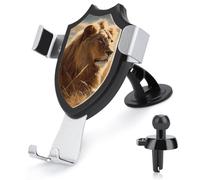 DWTJKMS Prairie Lion - Supporto universale per cellulare da auto, adatto per tutti gli smartphone e i modelli di auto (nero)