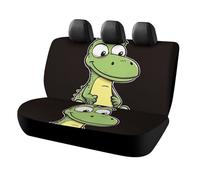 DWTJKMS Quiet Cartoon Crocodile Car Seat Cover,protezione antiscivolo per sedile posteriore, durevole, antigraffio, dimensioni universali, adatto per auto, camion e SUV
