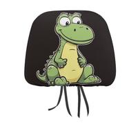 DWTJKMS Quiet Cartoon Crocodile Car Seat Headrest Cover 1 PCS regolabile riutilizzabile, accessori interni auto carino vintage poggiatesta protezione sedili, copertura per la maggior parte delle auto