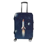 DWTJKMS Rocket in Space - Copertura per bagagli semplice e generosa, lavabile, resistente ai graffi, per valigie da 48-81 cm, Stile:, M, Custodia per bagagli
