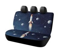 DWTJKMS Rocket in Space - Coprisedile per auto, antiscivolo, resistente, antigraffio, misura universale, adatto per auto, camion e SUV