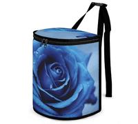 DWTJKMS Romantico blu rosa Car Trash Can con coperchio Grande capacità Appeso Auto Trash Bin a prova di perdite Impermeabile Pattumiera Auto Must Haves Accessori interni