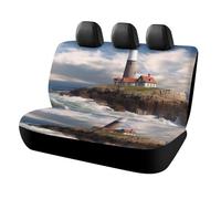 DWTJKMS Sea Lighthouse, coprisedile per auto, antiscivolo, per sedile posteriore, durevole, antigraffio, misura universale, adatto per auto, camion e SUV