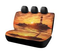 DWTJKMS Sea Lighthouse in Sunset - Coprisedile per auto, antiscivolo, per sedile posteriore, durevole, antigraffio, misura universale, adatto per auto, camion e SUV