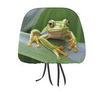 DWTJKMS Set di 2 copri poggiatesta per auto, regolabili, riutilizzabili, accessori per sedili interni auto, stile vintage, adatti per la maggior parte delle auto