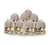 DWTJKMS Simpatici sacchetti regalo a forma di porcellino d'India, 8 pezzi, portatili, piccoli, con coulisse, riutilizzabili, in cotone e lino, per matrimoni, viaggi, ufficio, allenamento (unisex)