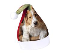 DWTJKMS Simpatico cappello di Babbo Natale animale animale classico cappello di Natale spesso cappello di Natale con paillettes divertente vacanza invernale Cap
