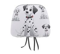 DWTJKMS Simpatico coprisedile dalmata per poggiatesta auto, regolabile, riutilizzabile, accessorio per interni auto, grazioso accessorio vintage per poggiatesta auto, 1 pezzo, per la maggior parte