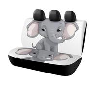 DWTJKMS Simpatico coprisedile per auto con elefante in stile cartone animato, protezione antiscivolo per sedile posteriore, durevole, antigraffio, dimensioni universali, adatto per auto, camion e SUV