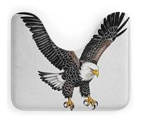 DWTJKMS Sketch of Bald Eagle - Tappetino da bagno a forma di U ad asciugatura rapida, assorbente, antimacchia, antiscivolo, per base WC ovale