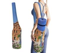 DWTJKMS Spanish Cities - Borsa per tappetino da yoga, in tela resistente, con tasca per bottiglia d'acqua e borsa bagnata inferiore, adatta alla maggior parte dei tappetini da yoga
