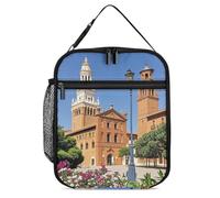 DWTJKMS Spanish Cities - Borsa termica per il pranzo, a prova di perdite, per uomini e donne, con manico, riutilizzabile, per ufficio, lavoro, picnic
