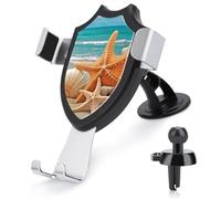 DWTJKMS Starfish Seashell Beach Car Phone Holder Air Vent Cell Phone Stand Universale Automobile Cradle Fit for All Smartphone and Car Models (nero)