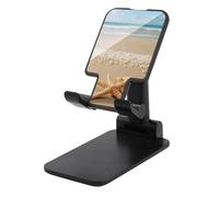 DWTJKMS Starfish Shell e Beach - Supporto per telefono cellulare pieghevole e regolabile in altezza, portatile, adatto a tutti gli smartphone, colore: nero