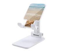 DWTJKMS Starfish Shell e Beach - Supporto per telefono cellulare pieghevole e regolabile in altezza, portatile, per tutti gli smartphone, colore: bianco