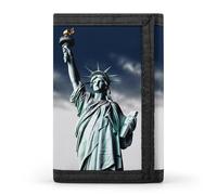 DWTJKMS Statua della Libertà Portafoglio Minimalista Uomo Sottile Trifold Portafogli Moderna Moda Portafogli Antifurto Porta Carte E Contanti