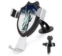 DWTJKMS Statua della Libertà, supporto universale per telefono cellulare, per auto, adatto per tutti gli smartphone e i modelli di auto (nero)