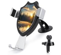 DWTJKMS Sunrise on The Lake - Supporto universale per telefono cellulare, per tutti gli smartphone e i modelli di auto, colore: nero