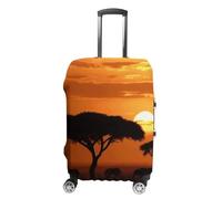 DWTJKMS Sunset African Savanna Copertura per bagagli semplice e generosa copertura antipolvere lavabile, resistente ai graffi per valigie da 48-81 cm, Stile:, XL, Custodia per bagagli