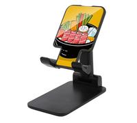DWTJKMS Supporto per telefono cellulare a forma di cartone animato Hotpot Doodle doppio pieghevole, regolabile in altezza supporto per telefono cellulare portatile da scrivania si adatta a tutti gli