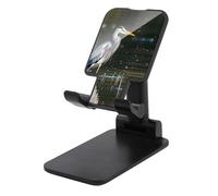 DWTJKMS Supporto per telefono cellulare con stampa di airone grigio in acqua, pieghevole, regolabile in altezza, supporto portatile per cellulare da scrivania, adatto a tutti gli smartphone, stile
