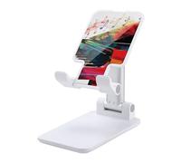 DWTJKMS Supporto per telefono cellulare con tastiera e pianoforte colorato, supporto per telefono cellulare regolabile in altezza Supporto portatile per cellulare Dock da tavolo adatto a tutti gli