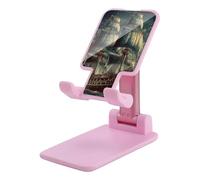 DWTJKMS Supporto per telefono cellulare nautico vintage a vela pirata doppia pieghevole, regolabile in altezza supporto per telefono cellulare portatile da tavolo per tutti gli smartphone, stile rosa