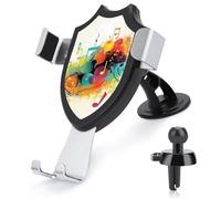 DWTJKMS Supporto per telefono da auto a tema musica astratta Supporto per telefono cellulare per bocchetta dell'aria universale per auto adatto per tutti gli smartphone e modelli di auto (nero)