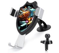 DWTJKMS Supporto universale per cellulare per auto per pillole di medicinali, adatto per tutti gli smartphone e i modelli di auto (nero)
