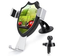 DWTJKMS Supporto universale per telefono cellulare con coccinella divertente che tiene ombrelli da auto, supporto universale per auto, adatto per tutti gli smartphone e modelli di auto (nero)