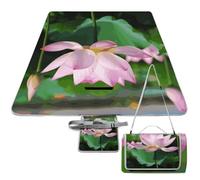 DWTJKMS Tappetino da picnic Lotus, tappetino pieghevole impermeabile con borsa tote grande tappetino da picnic all'aperto 147,3 x 147,3 cm coperta da campeggio per spiaggia, parco, viaggi