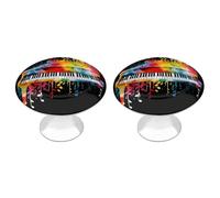 DWTJKMS Tastiera colorata per pianoforte note musicali Maniglie per armadio Manopole colorate Maniglie per cassetti Solide Maniglie adatte per comò mobili da cucina porte armadio cassetti