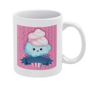 DWTJKMS Tazze da caffè in ceramica bianca con manico in porcellana novità tazza stampa modello tazza da tè carino tazza da latte divertente tazze da caffè per uomini donne lavabile in lavastoviglie
