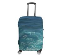 DWTJKMS The Blue Sea - Copertura per valigia, semplice e generosa, antipolvere, lavabile, resistente ai graffi, per valigie da 48-81 cm, Stile:, L, Custodia per bagagli