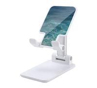 DWTJKMS The Blue Sea - Supporto per telefono cellulare, pieghevole, regolabile in altezza, portatile, adatto a tutti gli smartphone, colore: bianco