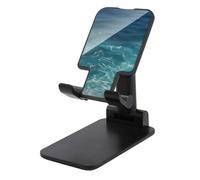 DWTJKMS The Blue Sea - Supporto per telefono cellulare, pieghevole, regolabile in altezza, portatile, adatto a tutti gli smartphone, colore: nero