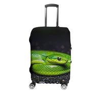 DWTJKMS The Green Snake - Copertura per valigia, semplice e generosa, lavabile, resistente ai graffi, per valigie da 48-81 cm, Stile:, M, Custodia per bagagli