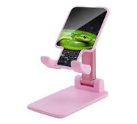 DWTJKMS The Green Snake - Supporto per telefono cellulare, pieghevole, regolabile in altezza, portatile, adatto a tutti gli smartphone, colore: rosa