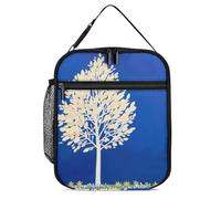 DWTJKMS The White Tree - Borsa termica per il pranzo, a prova di perdite, per uomini e donne, con manico, riutilizzabile, per ufficio, lavoro, picnic