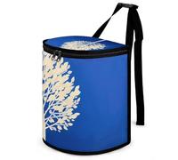 DWTJKMS The White Tree Car Trash Can con coperchio Grande Capacità Appeso Auto Pattumiera A Prova di Perdite Impermeabile Pattumiera Auto Must Haves Accessori Interni