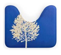 DWTJKMS The White Tree - Tappetino da bagno a forma di U, ad asciugatura rapida, assorbente, antimacchia, antiscivolo, per base WC ovale