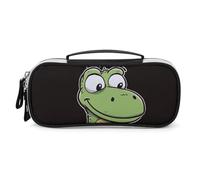 DWTJKMS Tranquillo Cartoon Coccodrillo Sacchetto di Trucco In Pelle Portatile Piccolo Organizzatore Cosmetico Impermeabile Toiletry Borse Pennelli Matite E Viaggio Make Up Accessori